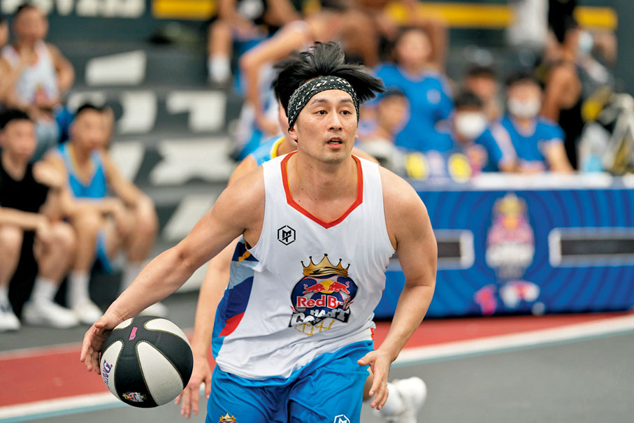 ◆陳偉成參加三人籃球賽。  大會圖片