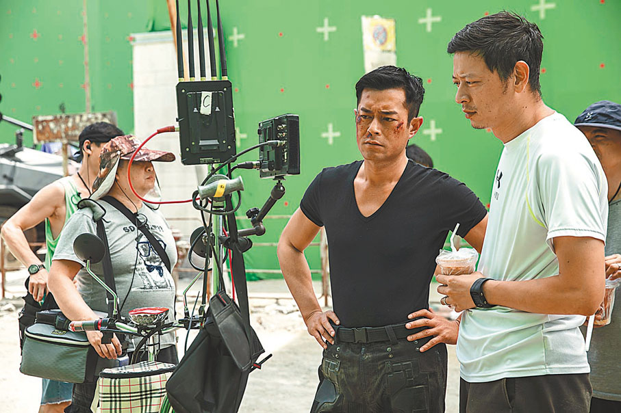 ◆監製古天樂十分緊張拍攝效果。
