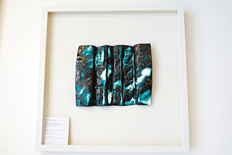 ◆位於ho-ah cafe的玻璃藝術家黃國忠的作品。