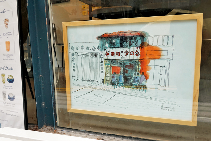 ◆位於Indigo Coffee的藝術家黎兆明作品。