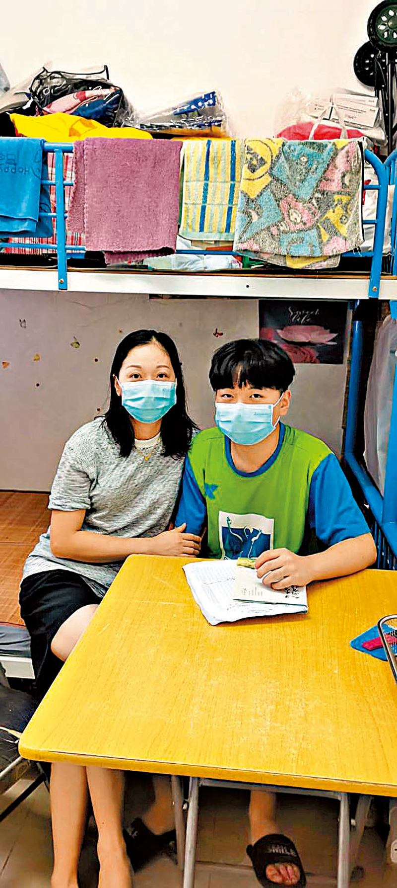 ◆王太的兒子只能在家學習。 受訪者供圖