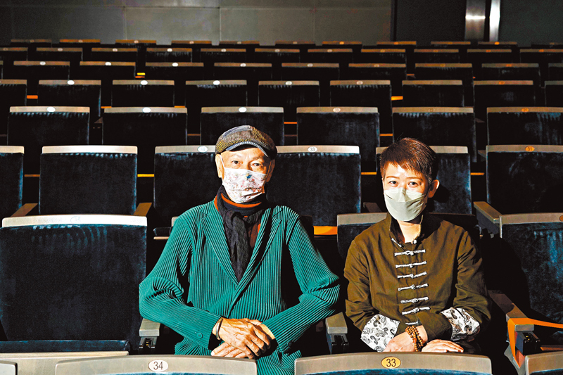 ◆《開心穿粵》導演羅家英、鍾珍珍。