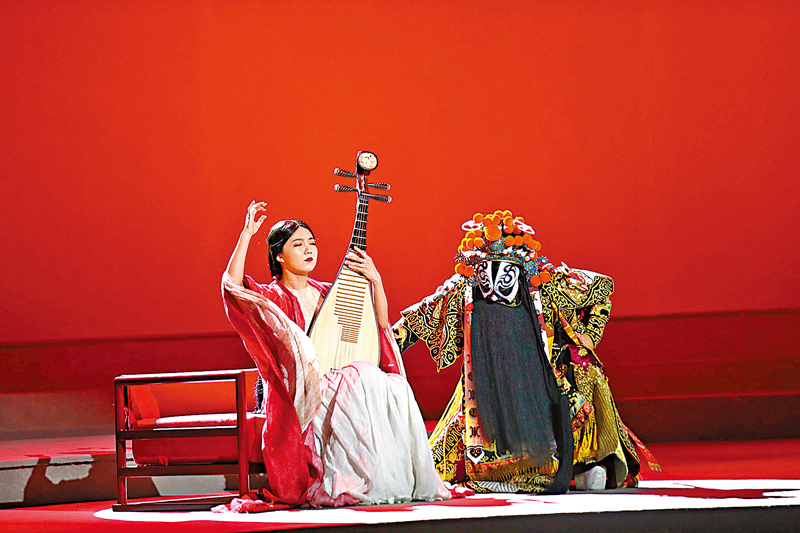 ◆上海民族樂團演出曲目《虞兮》。