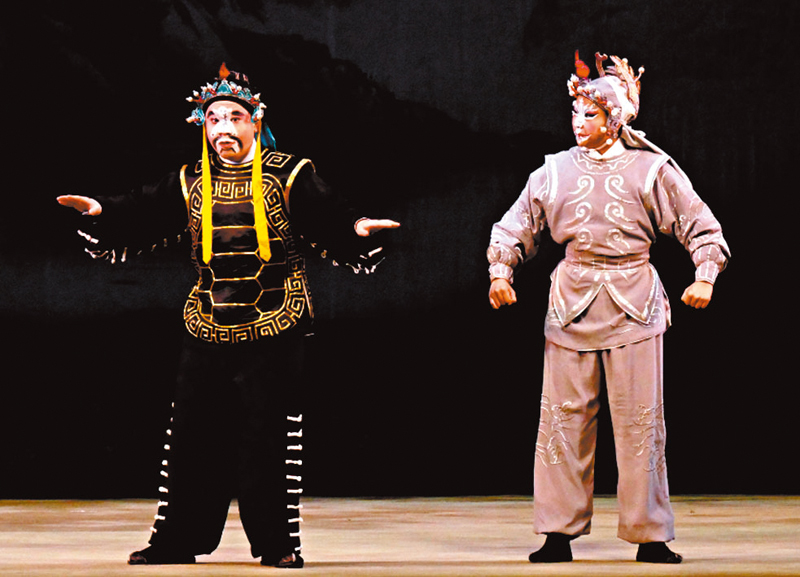 ◆郭俊亨演龜精和羅妍演蝦精。