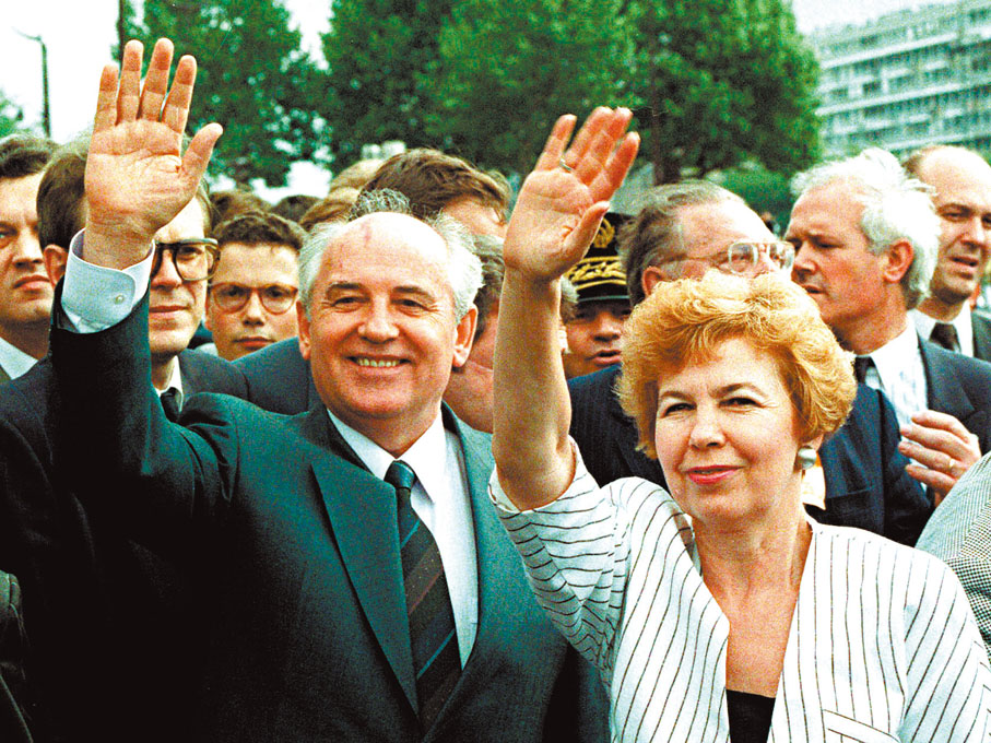 ◆戈爾巴喬夫與里根第一次會面。 路透社