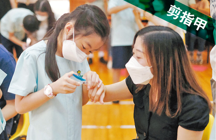 ◆福建中學附屬學校在新學年推出以孝道為主題的活動。 香港文匯報記者  攝