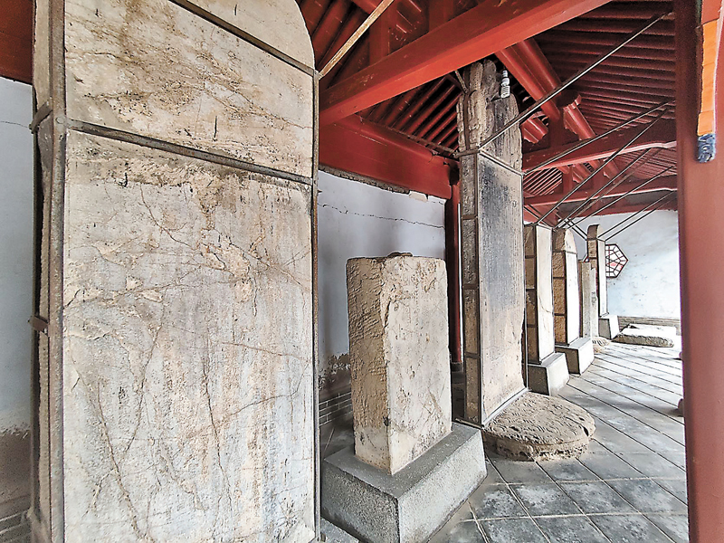 ◆伏羲廟內碑廊記載了歷代祭祀伏羲的歷史