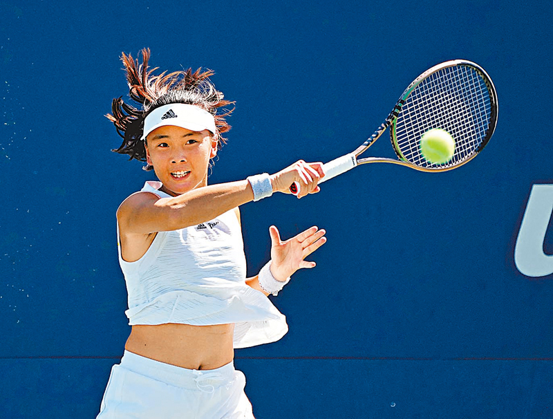 ◆袁悅首次參賽美網便打入32強。 路透社