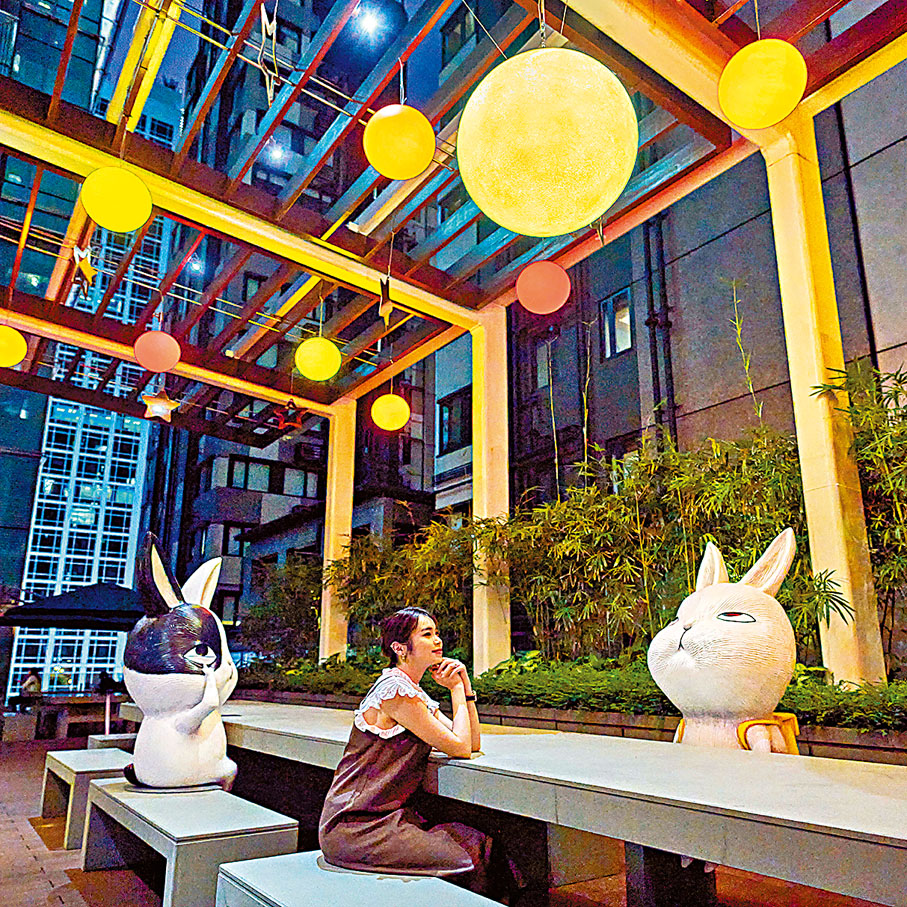 ◆「兔月星辰」中秋藝術裝置