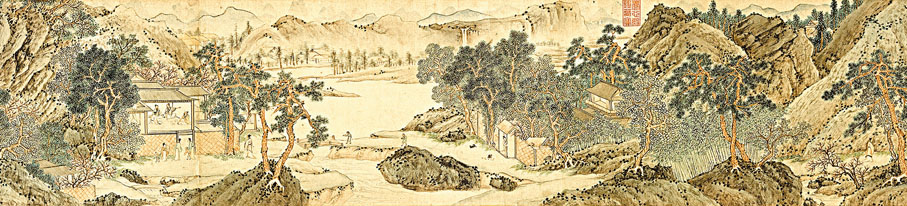 ◆遼寧博物館館藏明代文徵明《桃源問津圖》。 遼寧博物館供圖