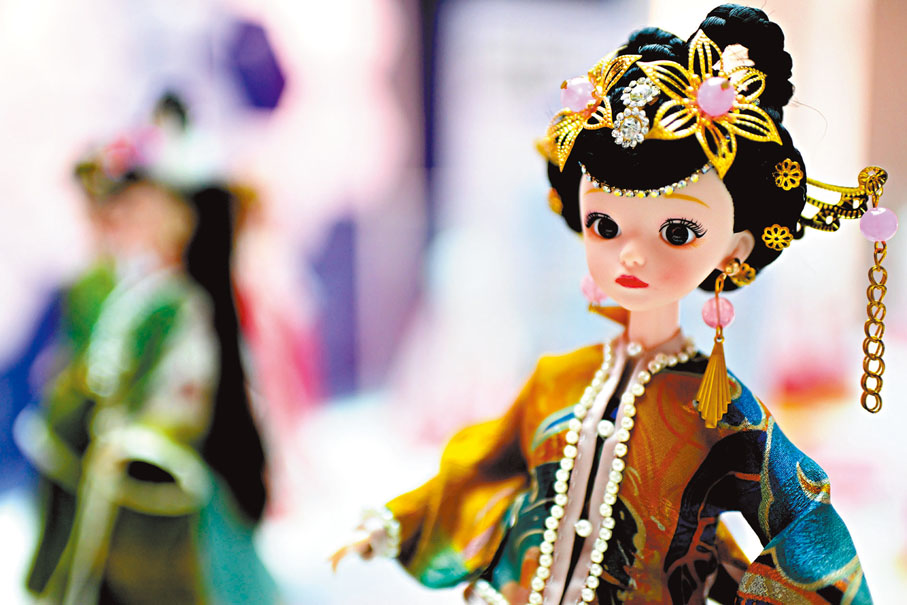 ◆漢服娃娃毫不遜色於國外的芭比娃娃。