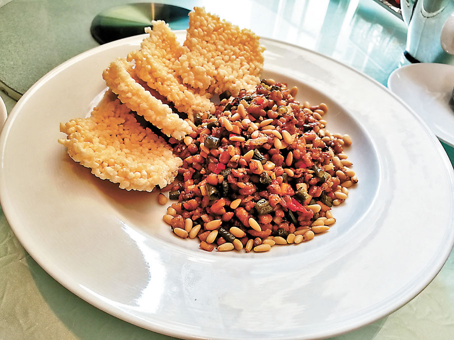 ◆松子酸豆素肉鬆脆鍋巴