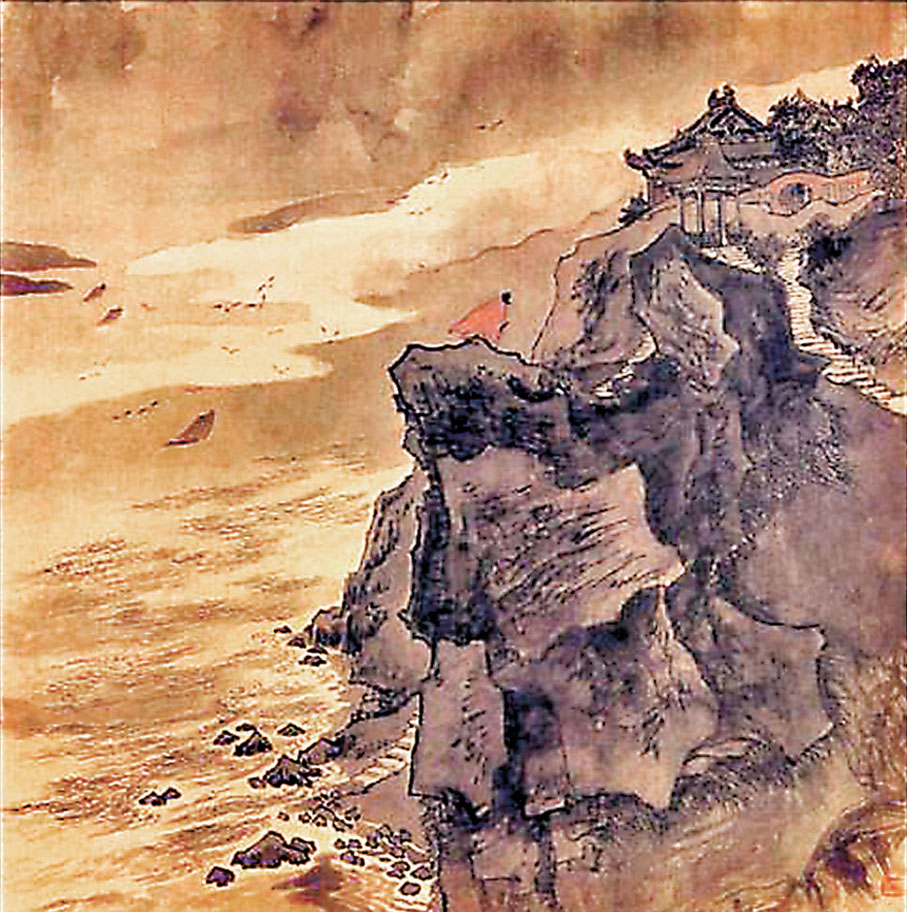 ◆ 畫家筆下辛棄疾《南鄉子》的情景。 資料圖片