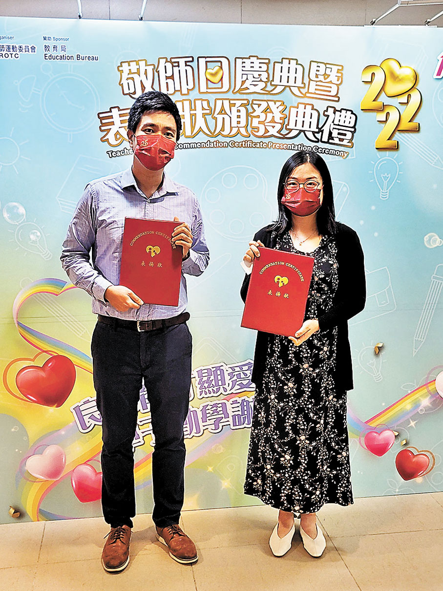 ◆ 周鎮聲（左）、袁佩兒（右）。香港文匯報記者  攝