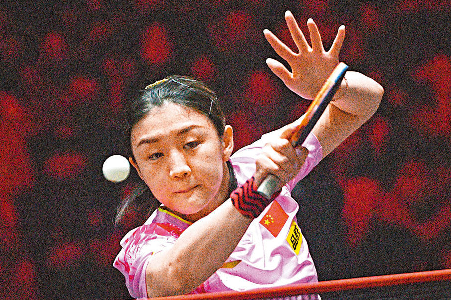 ◆陳夢在女單世界排名領導群芳。 資料圖片