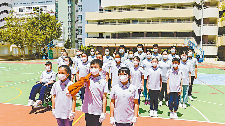 ◆基本法學生校園大使。 教育局圖片