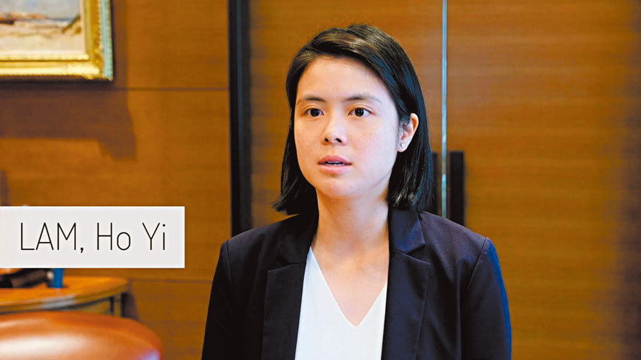 ◆林顥伊在聯合國人權理事會視頻發言。聯合國視頻發言截圖