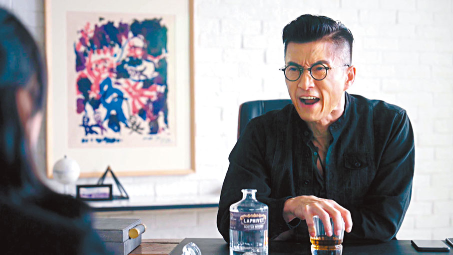 ◆ 陳山聰在劇中演出投入，青筋暴現。