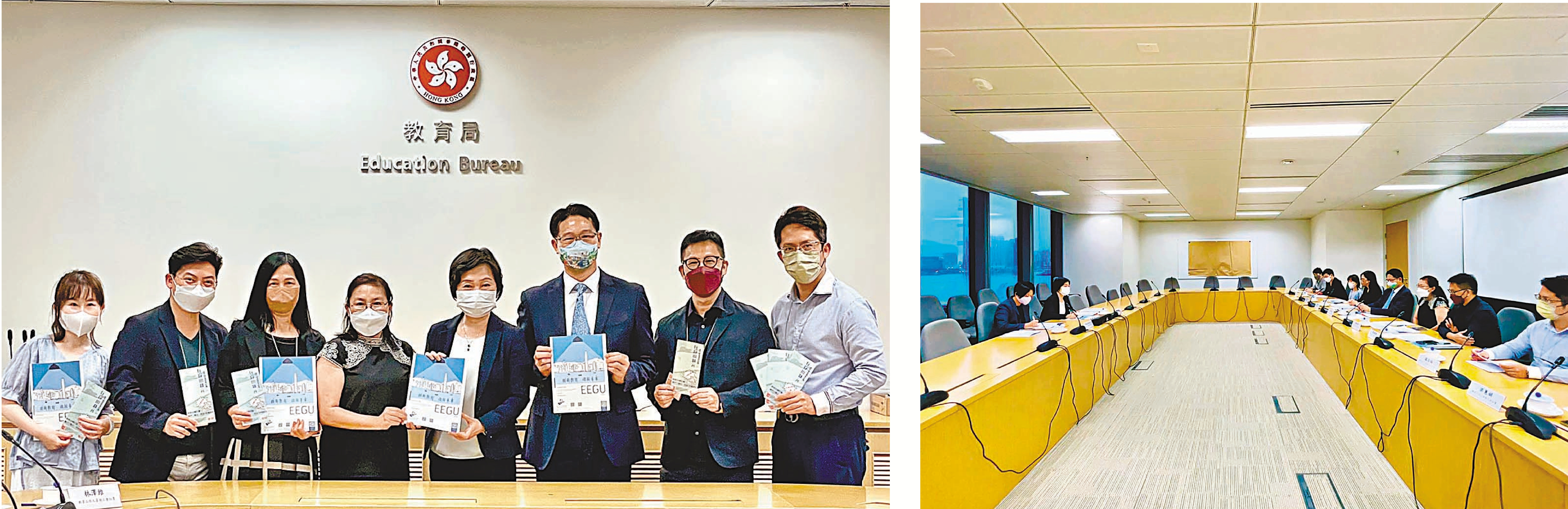 ◆教總向教育局局長蔡若蓮遞交2022年施政報告教育政策的建議書，並就多個教育議題交流意見。