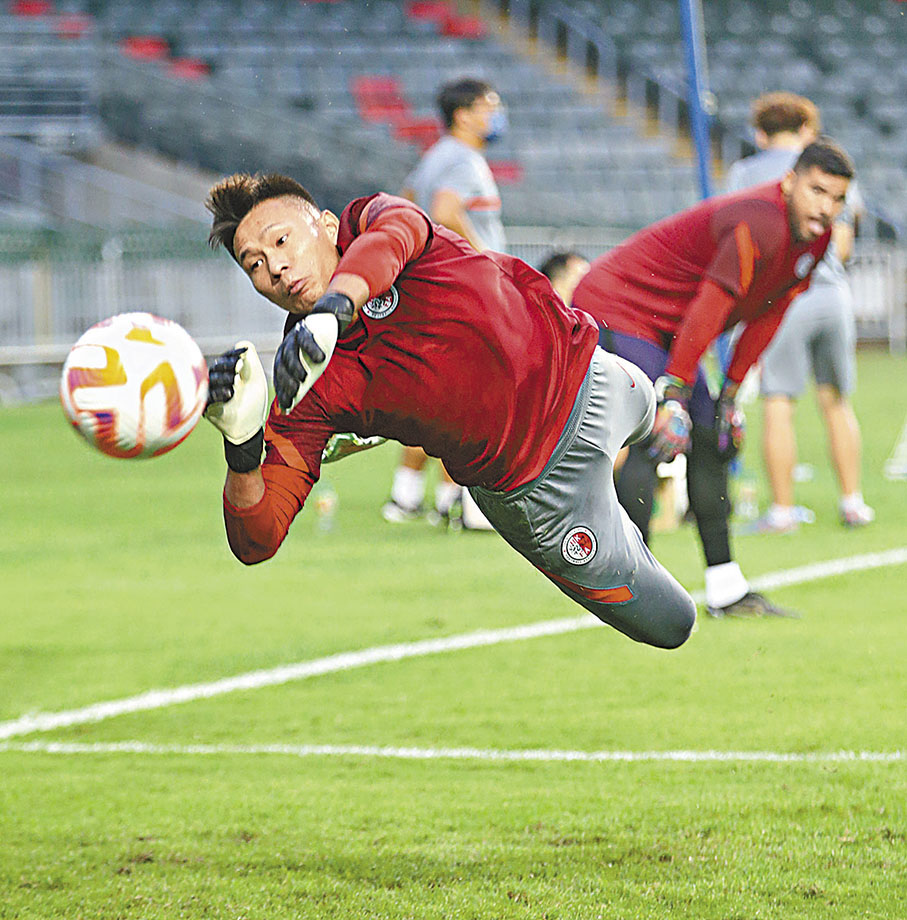 ◆港隊主力葉鴻輝賽前狀態不俗。