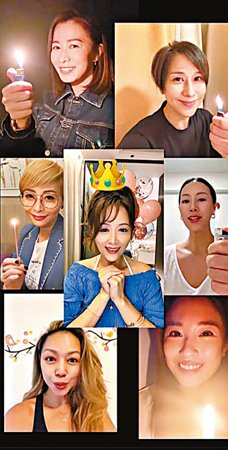 ◆姚樂怡與好姊妹充滿創意地慶賀生辰。