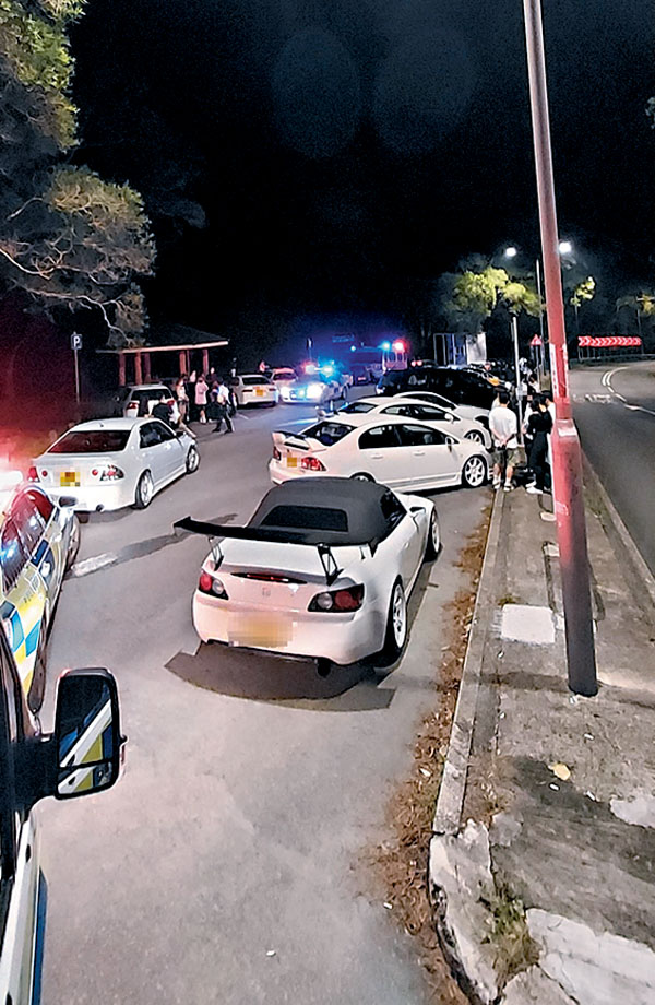 ◆非法賽車。 警方圖片