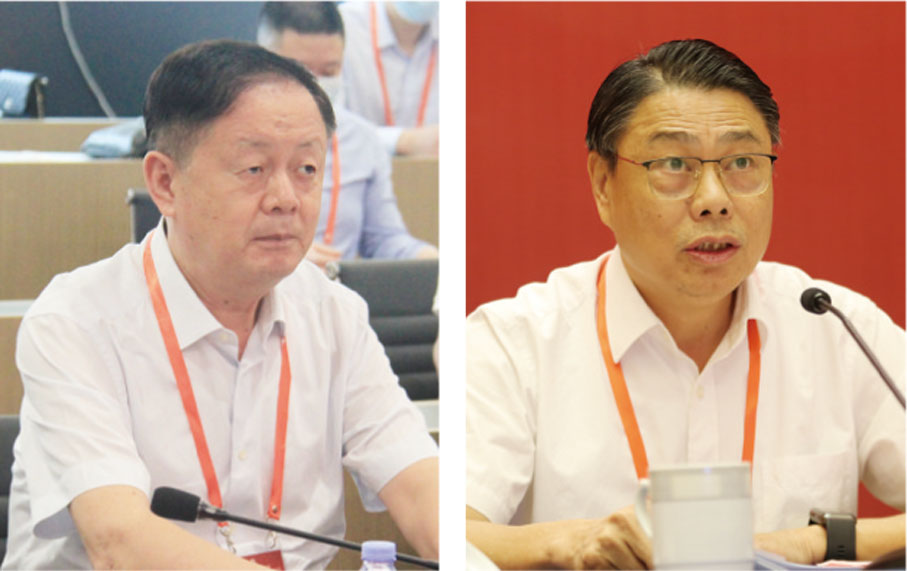 ◆大會由全國人大代表、總會創會主席熊建明（左圖），江西省政協委員、總會創會主席鄧文雲（右圖）主持。