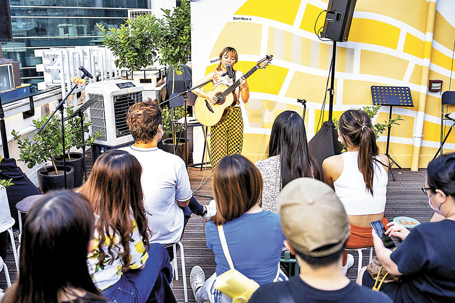 ◆Coolio Buzz天台音樂會吸引區內居民來到天台,與天台空間產生互動。