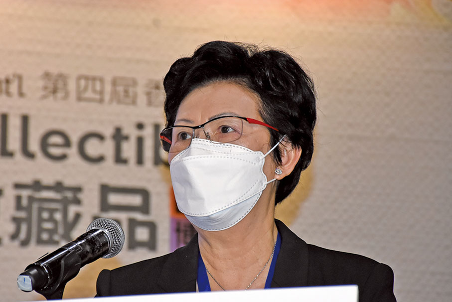 ◆ 南天畫會會長陳少琼致辭。