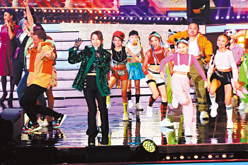 ◆ 姜麗文表現興奮毫不怯場。