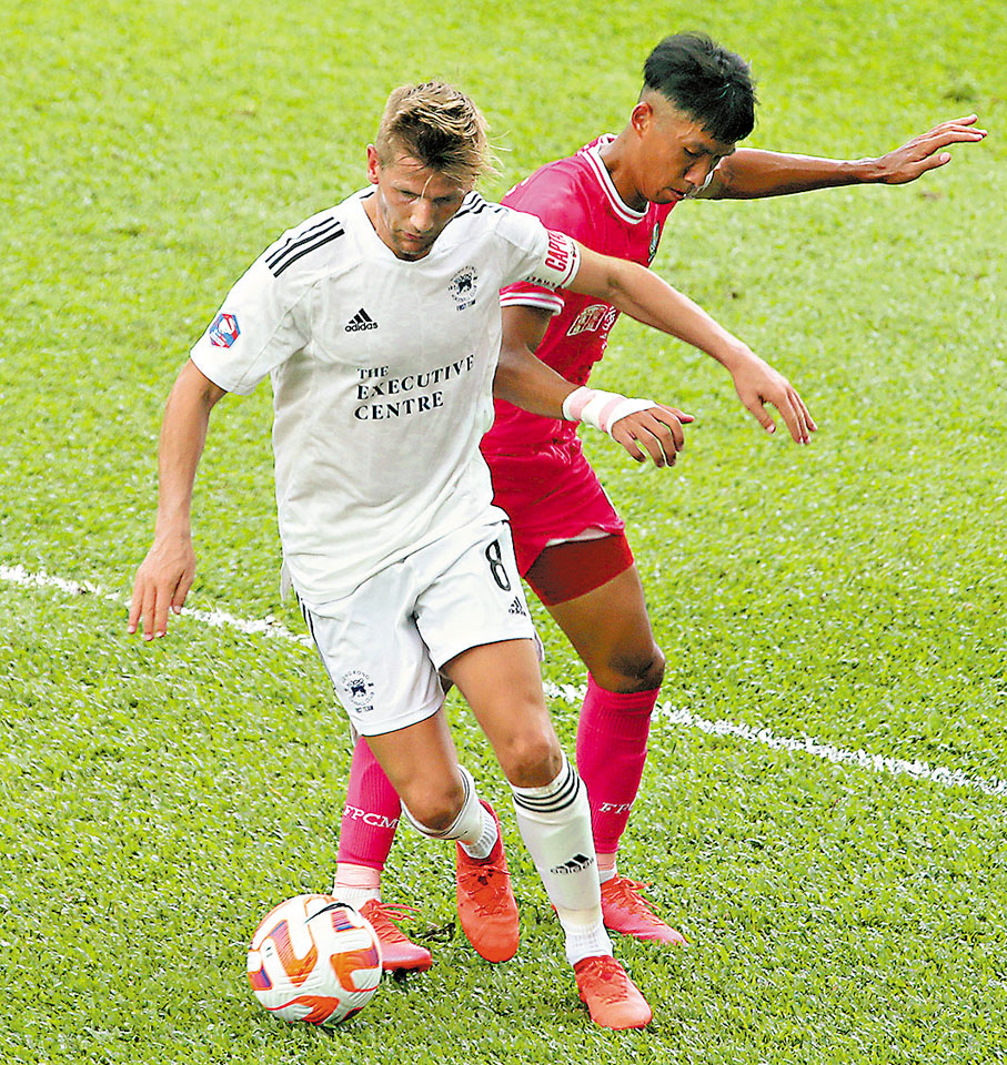 ◆港會隊長喜比特（左）已為球會上陣超過250場。