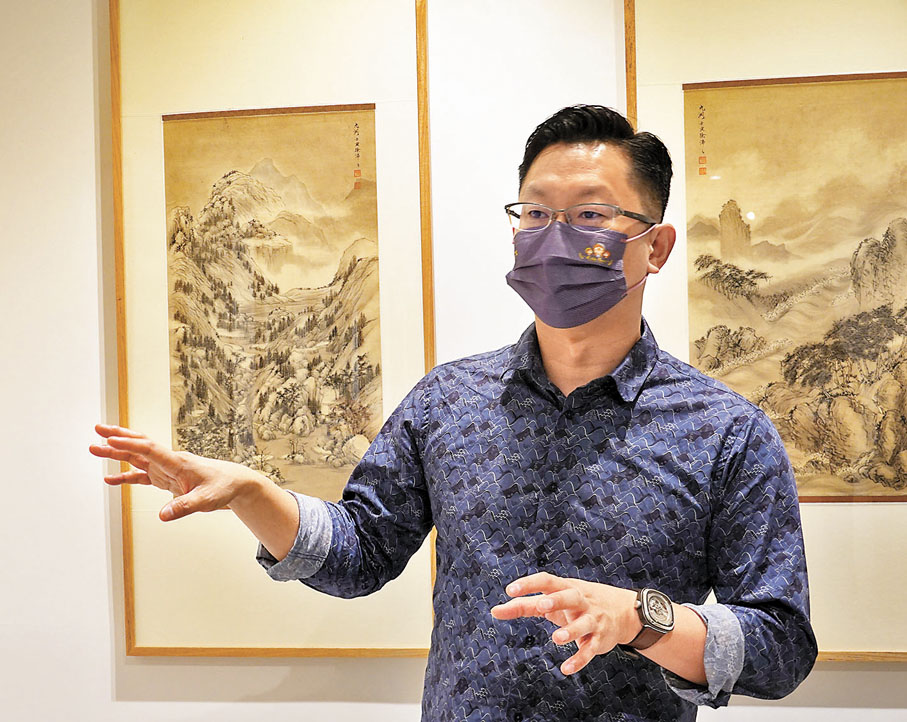 ◆徐沛之大量參考研習古畫，帶來今次16幅仿古作品。