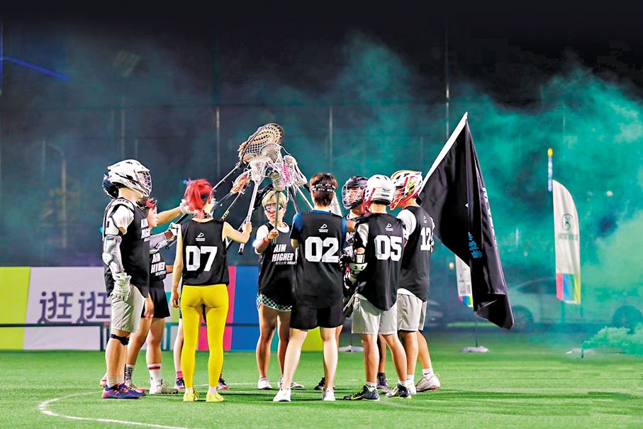 ◆ 近期新興的小眾運動腰旗橄欖球。   受訪者供圖