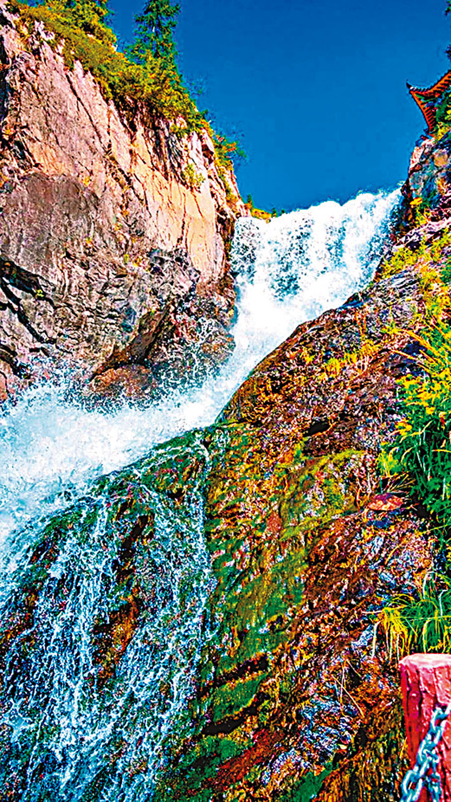 ◆東小天池飛龍潭瀑布