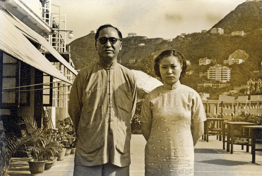■楊紫芝坦言父親對其影響極深，圖為二人合照。
