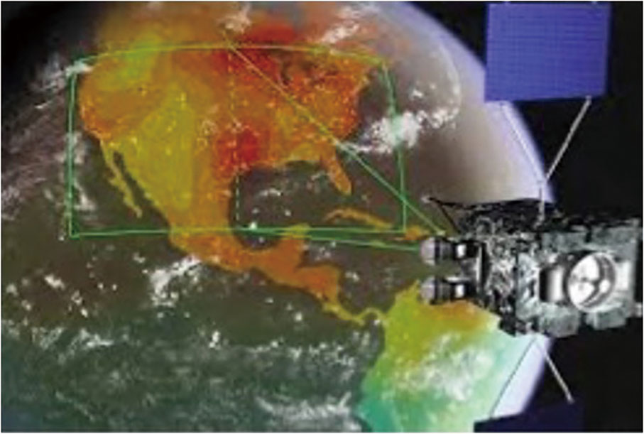■中播高空衛星遙感探測衛示意圖