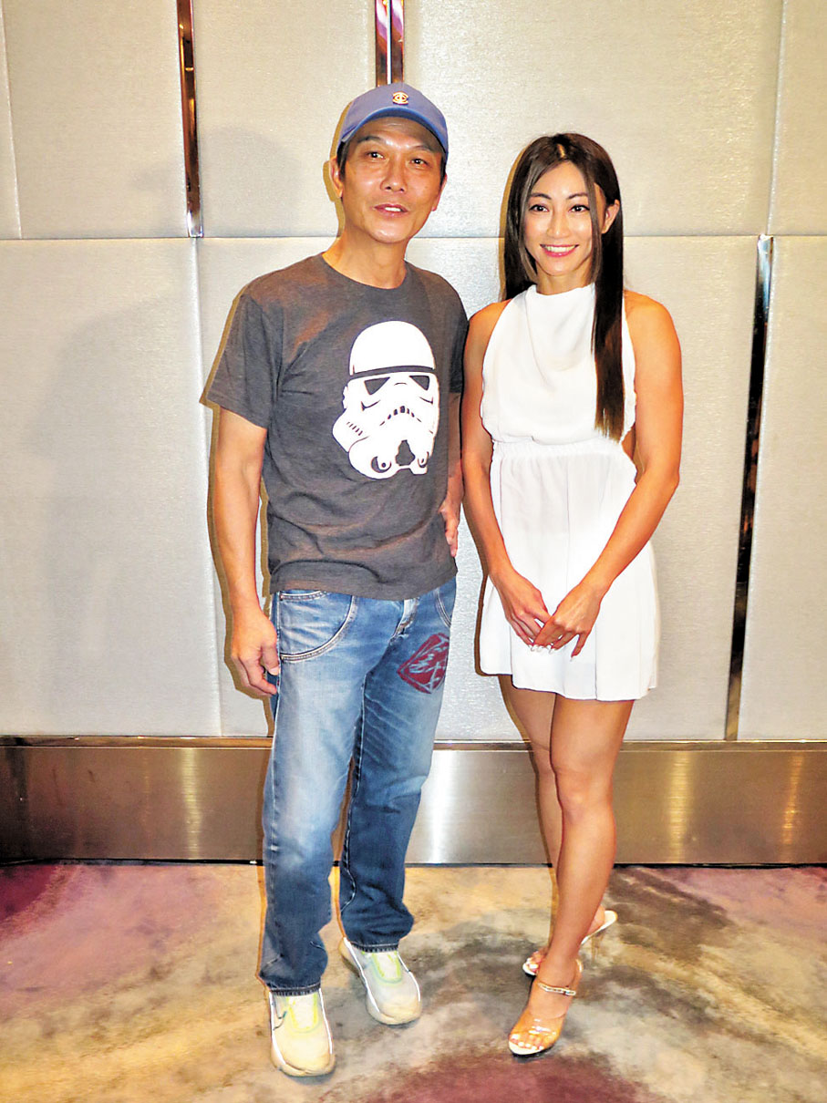 ◆錢小豪與黃榕昨日出席發布會。