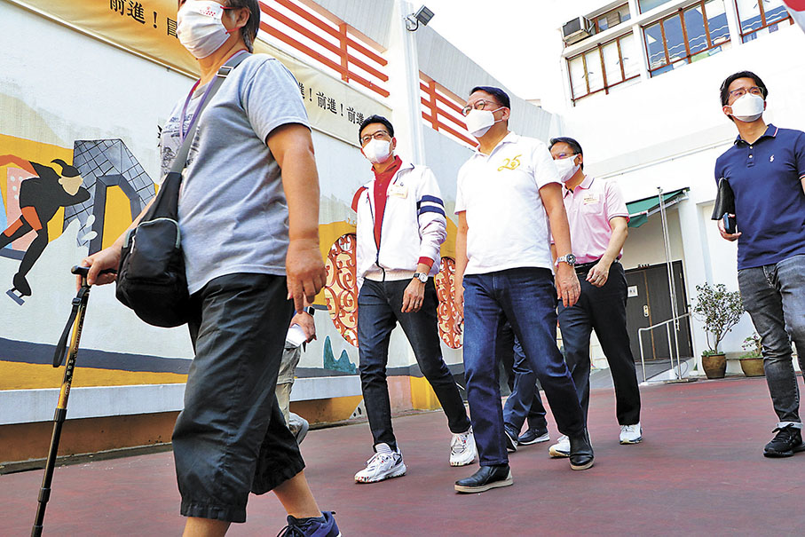 ◆ 樂同行線上步行籌款起步禮。 香港文匯報記者北山彥  攝