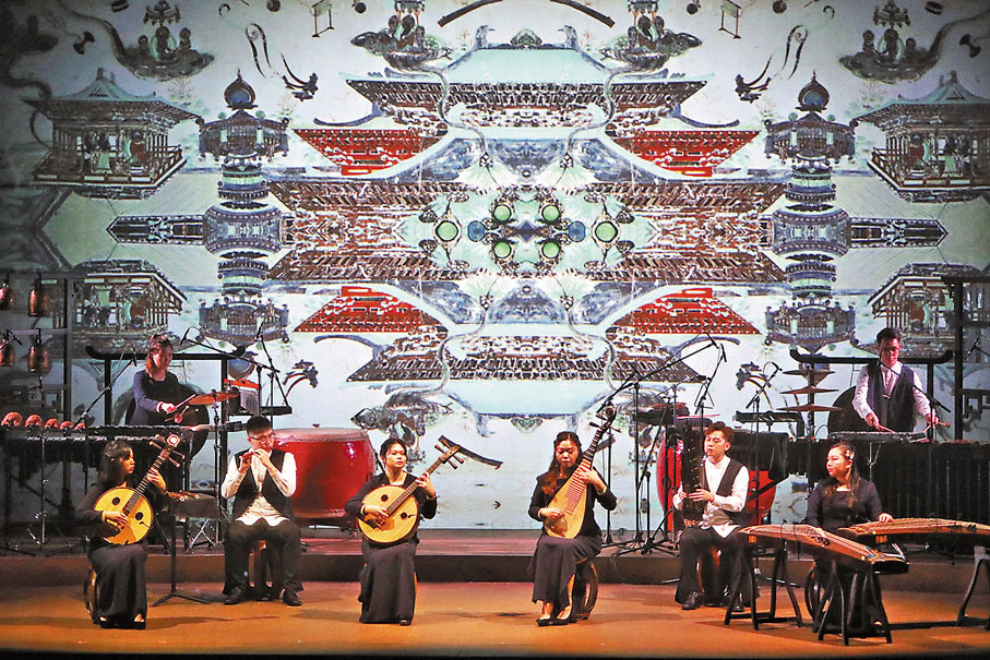 ◆香港天籟敦煌樂團今年舉辦《敦煌與故宮對話：飛越文化二千年》音樂會。 中通社