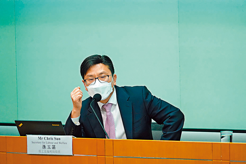 ◆ 孫玉菡不認同吸引人才措施會減少對本地人才的保障。香港文匯報記者曾興偉  攝