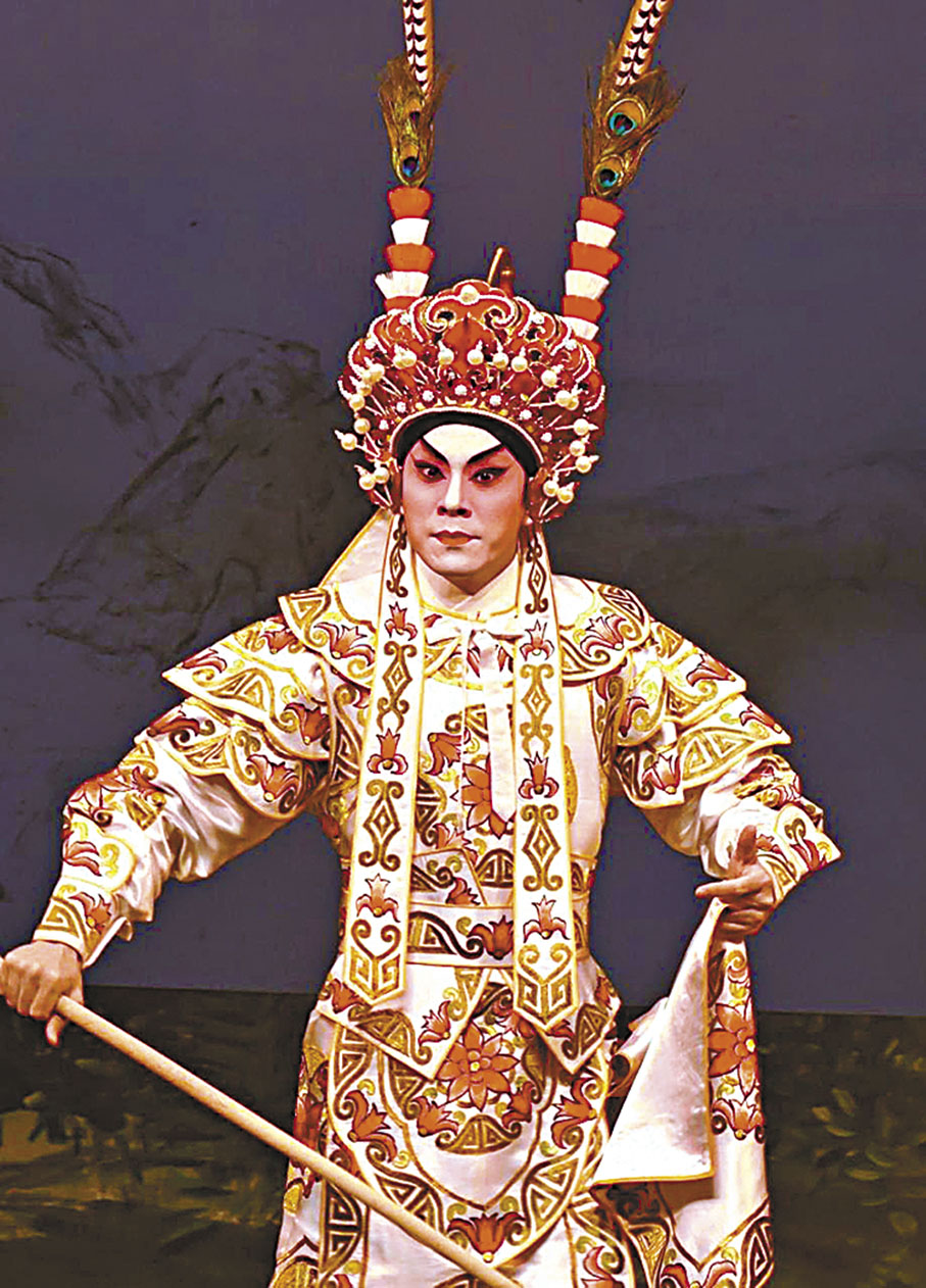 ◆梁兆明盡心盡力演師公的名劇《林沖》。