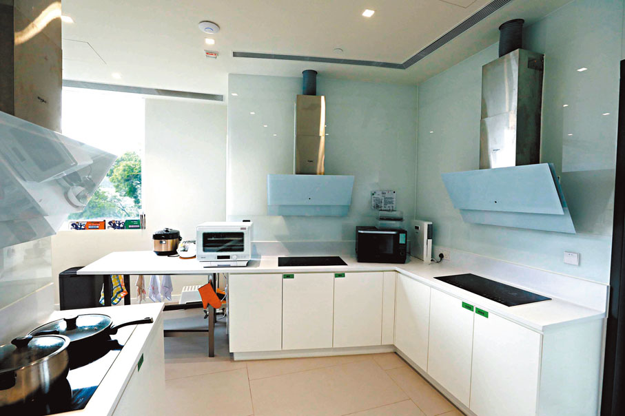 ◆ 青年協會旗下青年宿舍PH2內的廚房光猛、寬敞。 資料圖片