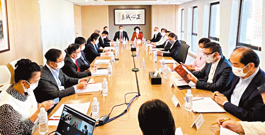 ◆ 港區省級政協委員聯誼會舉行座談會，學習貫徹中共二十大會議精神。 主辦方供圖