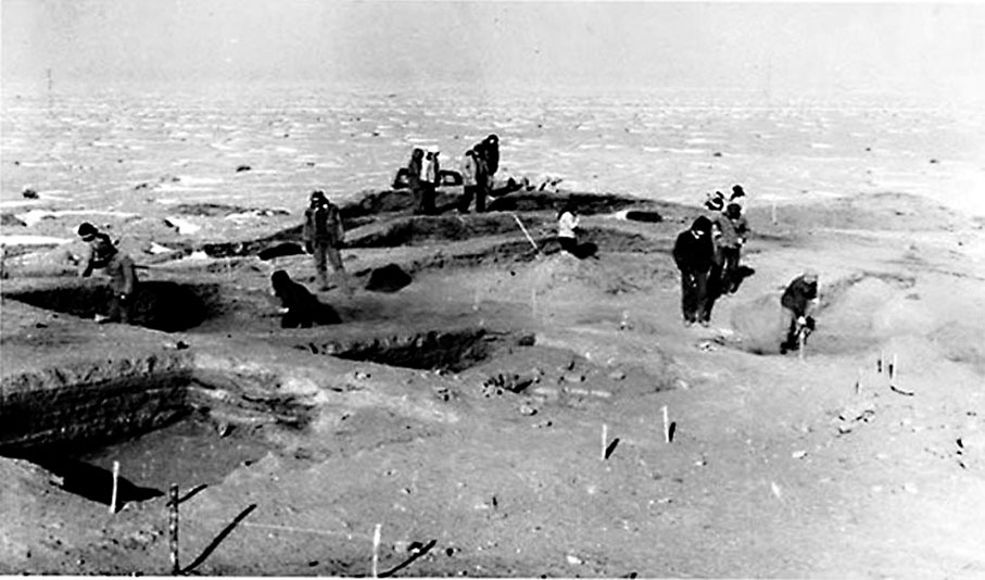 ◆1990年的發掘現場。