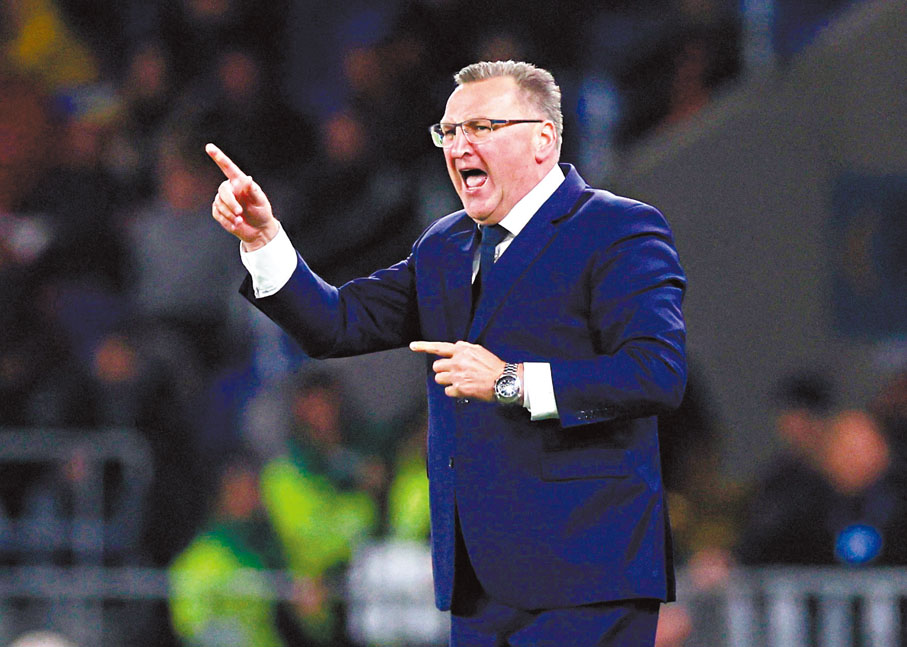 ◆米芝尼域今年1月才走馬上任接手執教，然而已同球員建立起良好的關係。 路透社