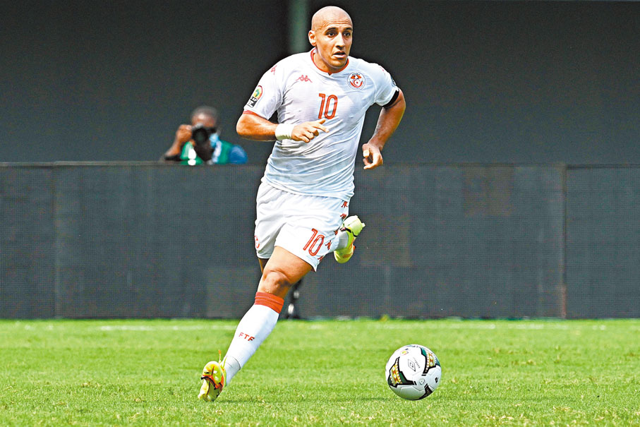 ◆上屆世盃表現驚喜的突尼斯射手卡斯里，希望今次能幫助球隊創造小組出線的歷史。  法新社