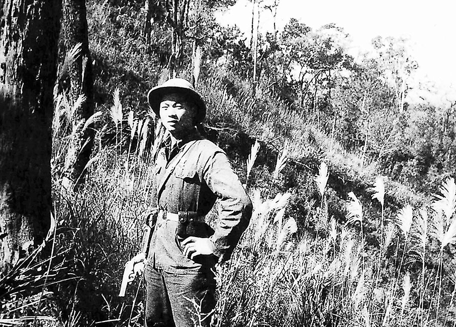◆作者1966年在老撾查爾平原叢林裏。作者供圖