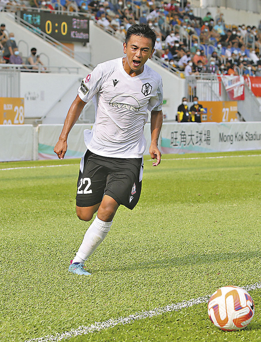 ◆剛成人父的謝朗軒已重投南區操練。 資料圖片