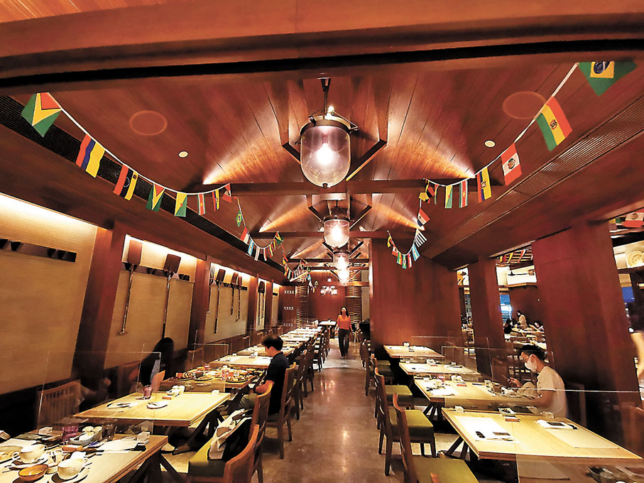 ◆餐廳環境充滿南美風情。