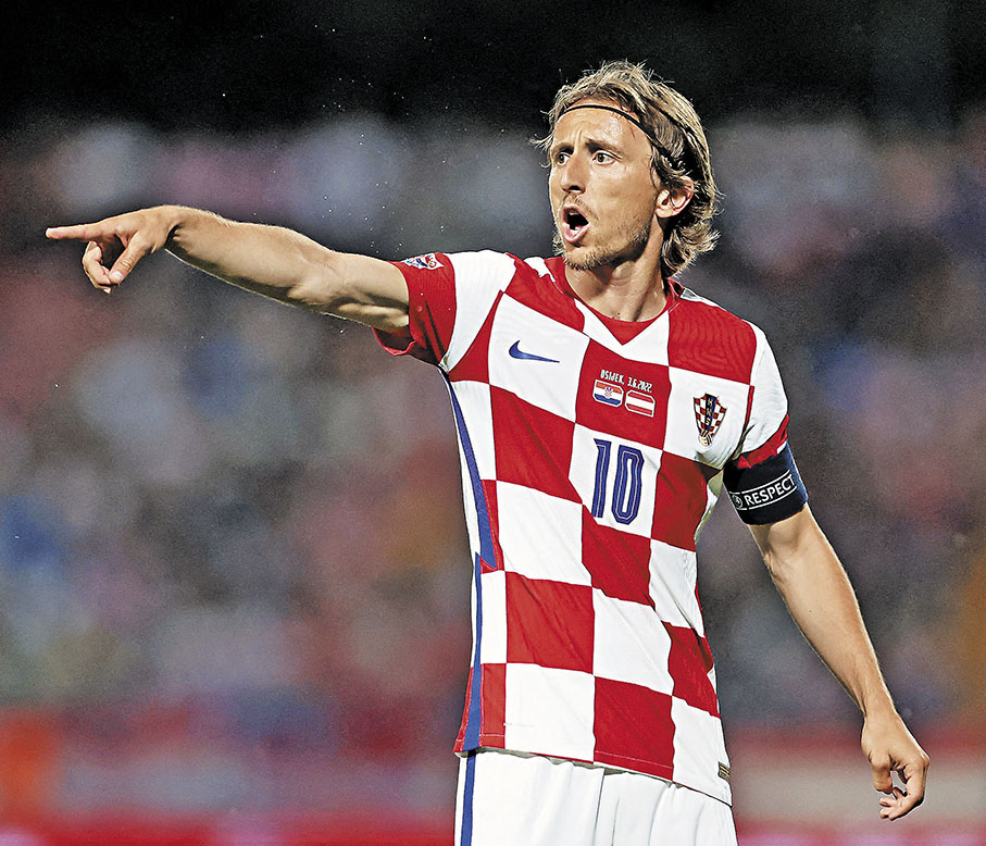 ◆莫迪歷老路縱橫，即將代表克羅地亞第四次出戰世界盃。  路透社